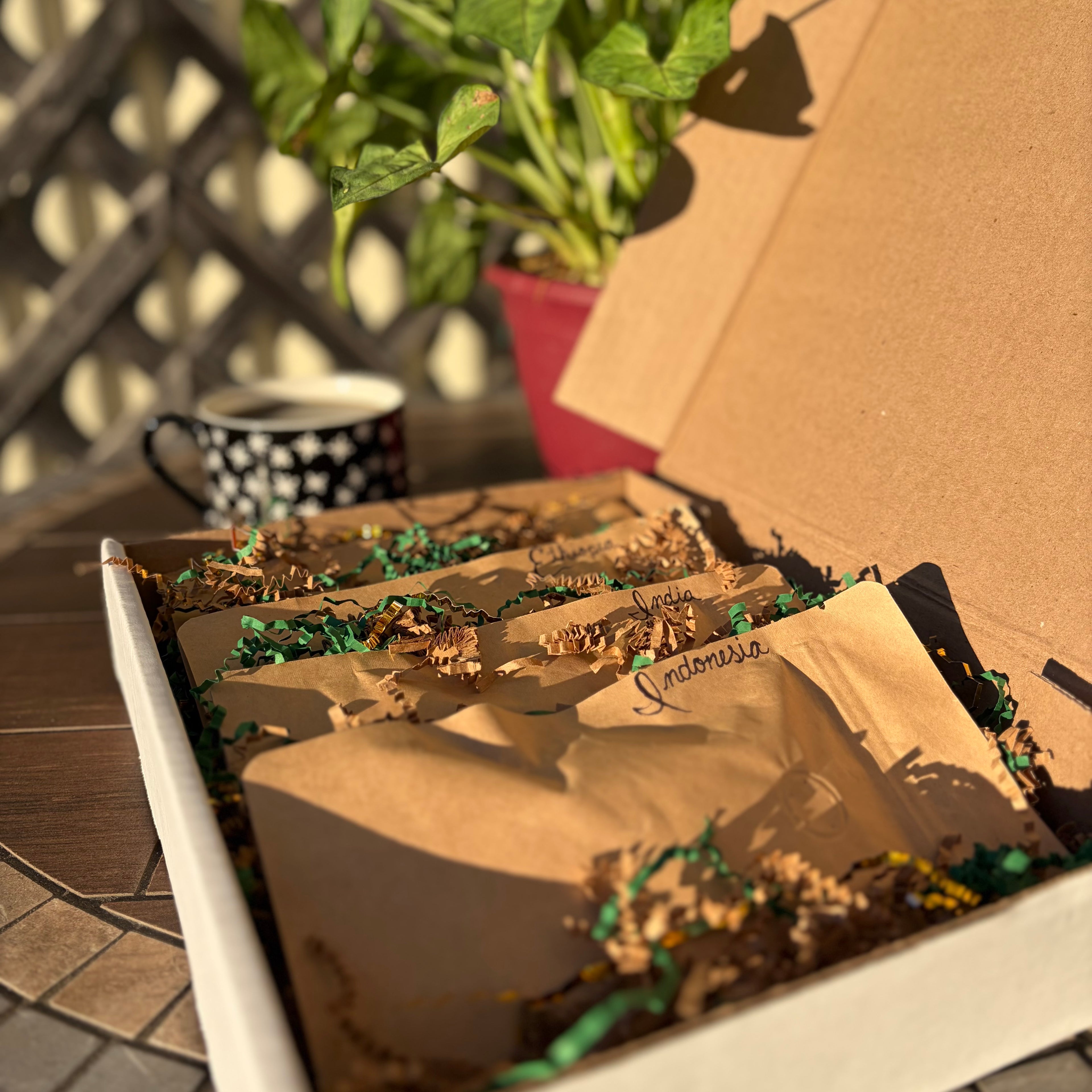 Holiday Mix & Match Coffee Pack – Costa Rica, India, Sumatra, Ethiopia