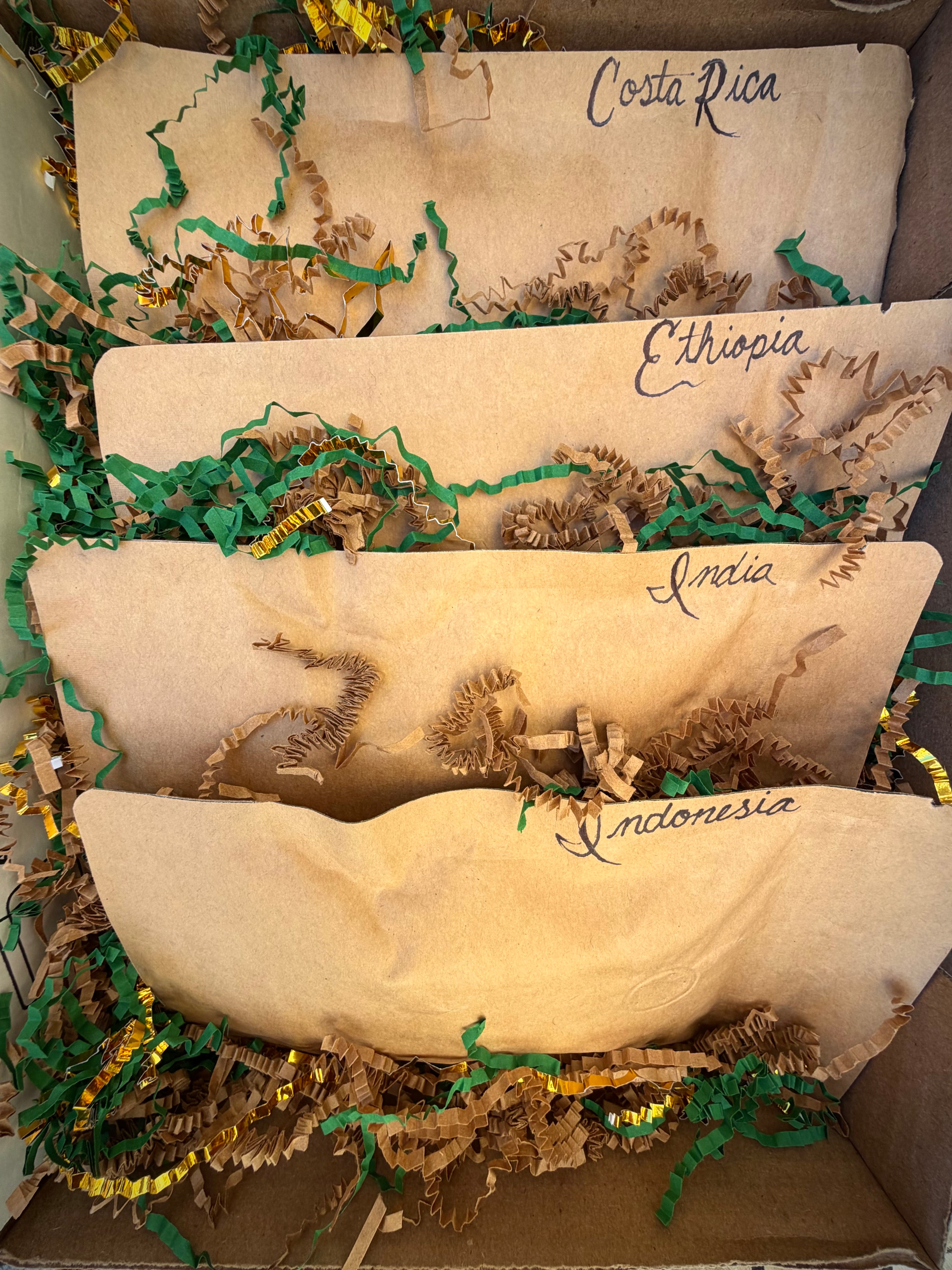 Holiday Mix & Match Coffee Pack – Costa Rica, India, Sumatra, Ethiopia